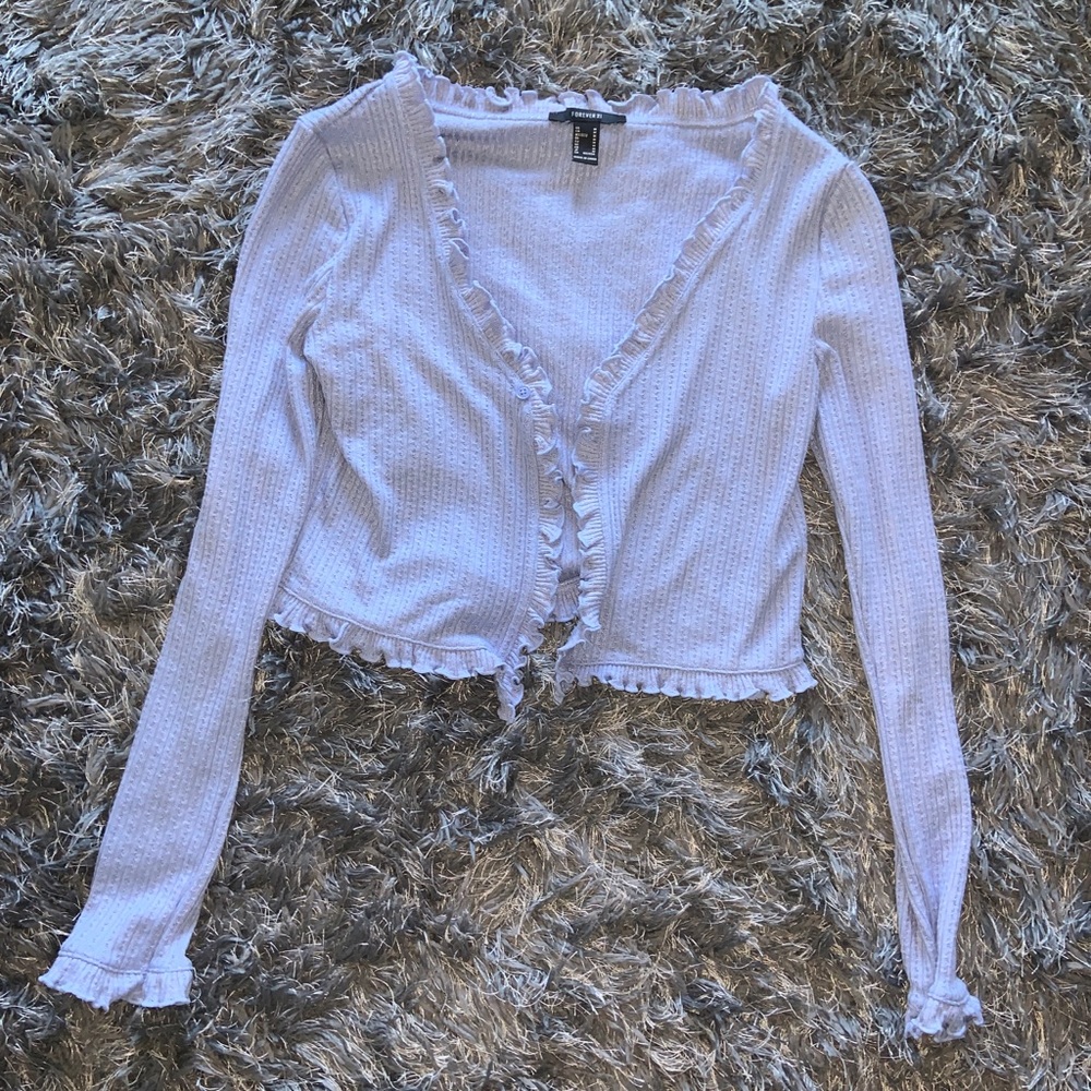 Lettuce sleeve Cardigan